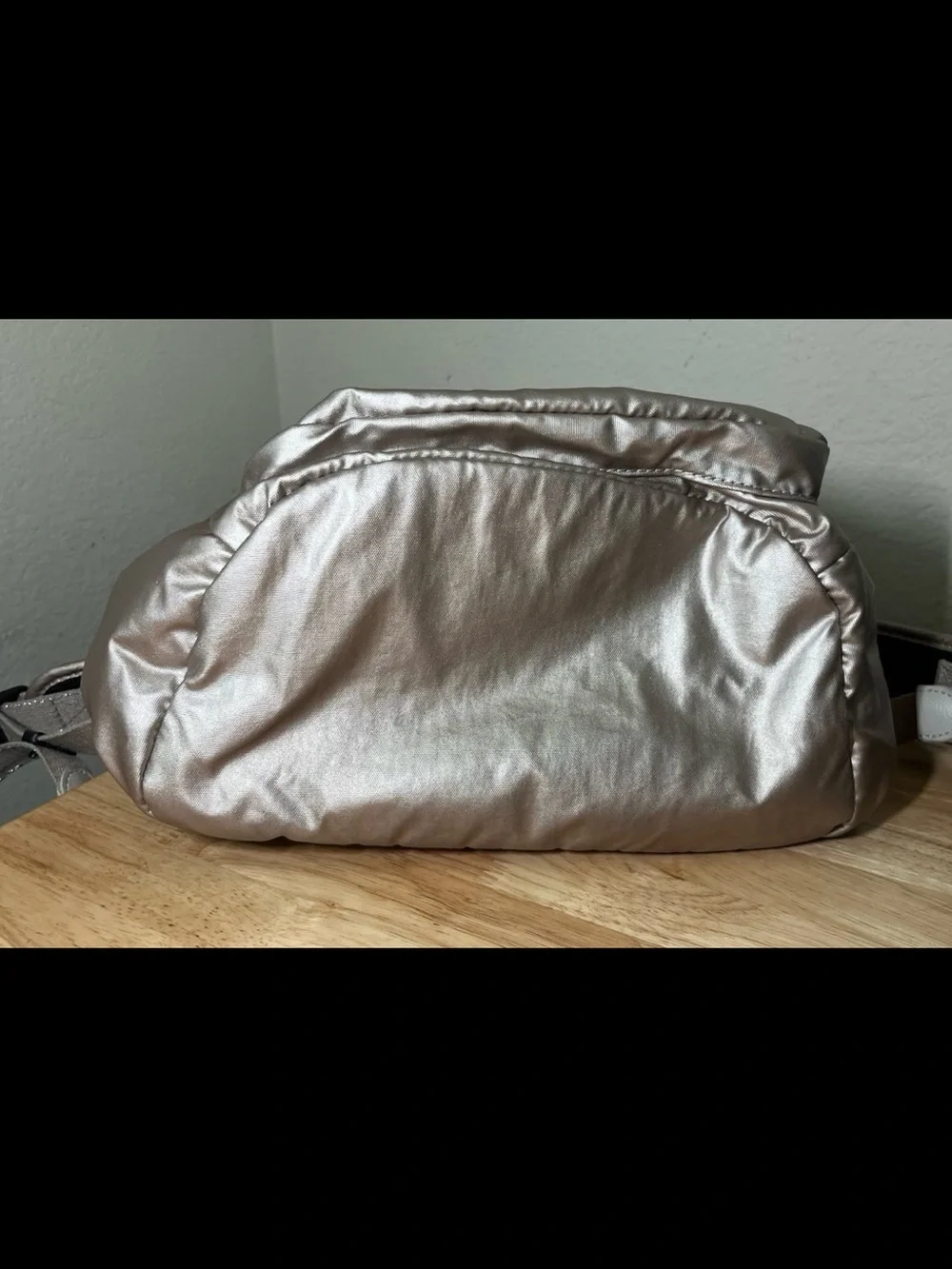 KIPLING Seoul S Cloud Metal Silver Metallic Backpack